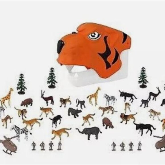 NWT Animal Planet's 51-Piece Safari Collection w/Carrying Case - Picture 1 of 4